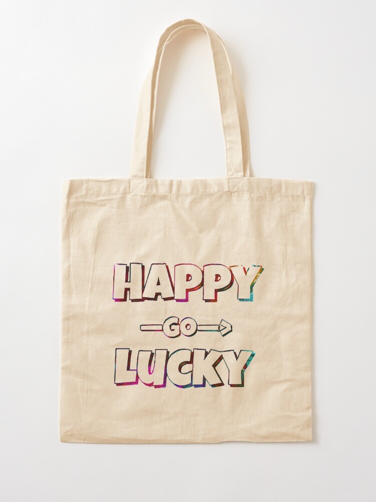 Happy Go Lucky Patterned Tote Bag