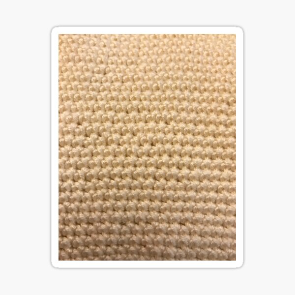 Crochet. single crochet stitch Sticker