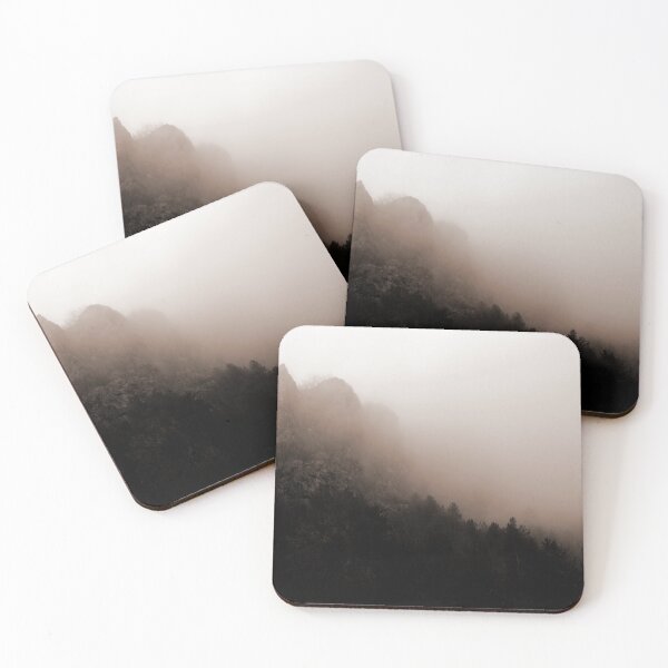 Item preview, Dark foggy forest background landscape photography designed and sold by by-jwp.