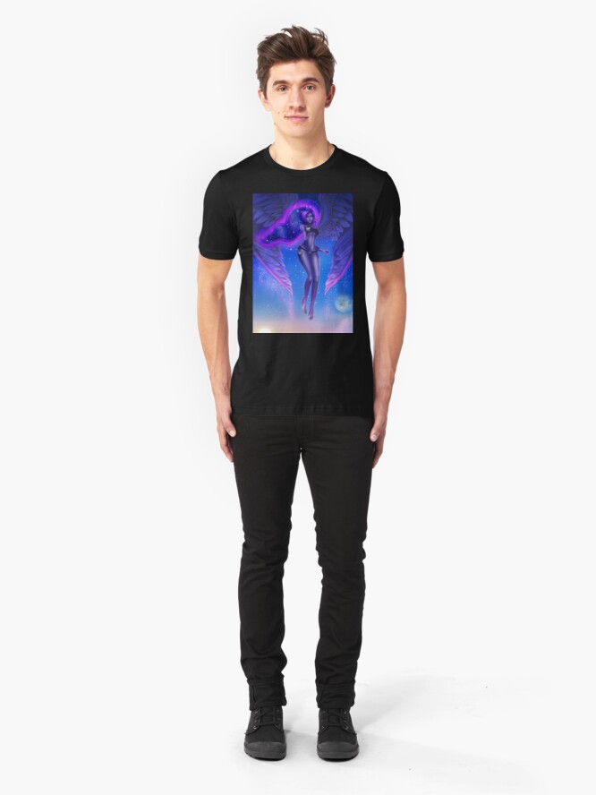 Alternate view of Blue Moon Goddess Bikini Slim Fit T-Shirt
