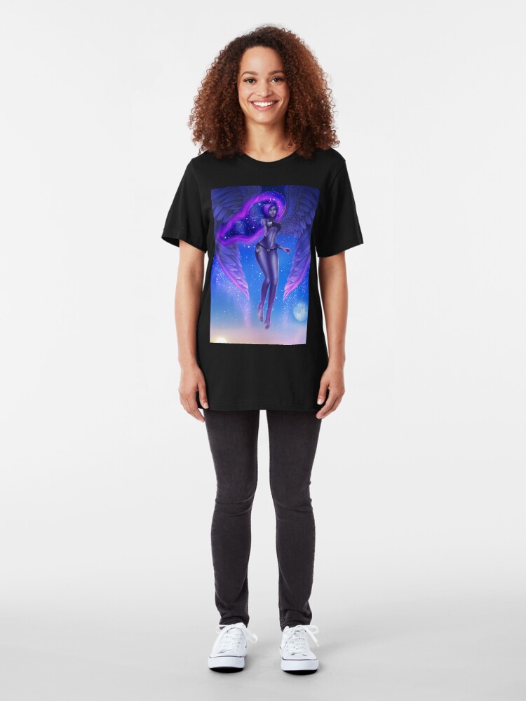 Alternate view of Blue Moon Goddess Bikini Slim Fit T-Shirt
