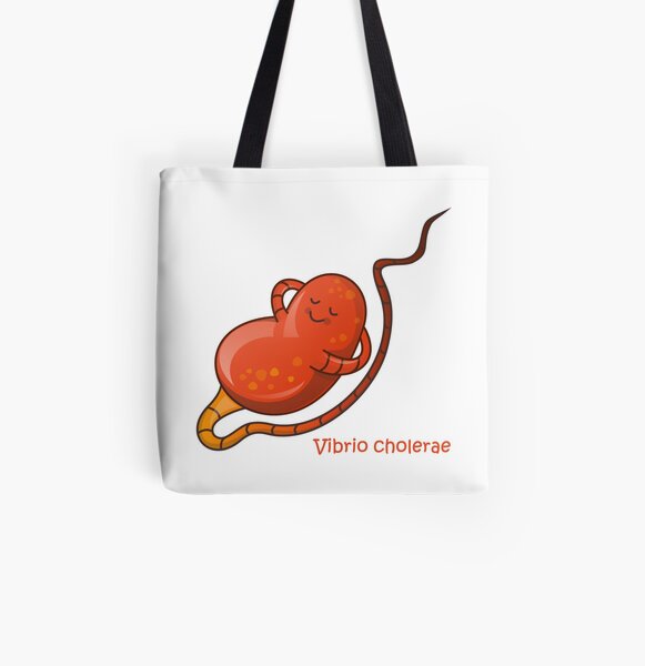 Vibrio cholera Allover-Print Tote Bag