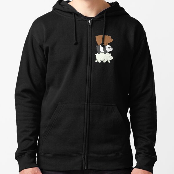 We Bare Bears Veste zippée à capuche