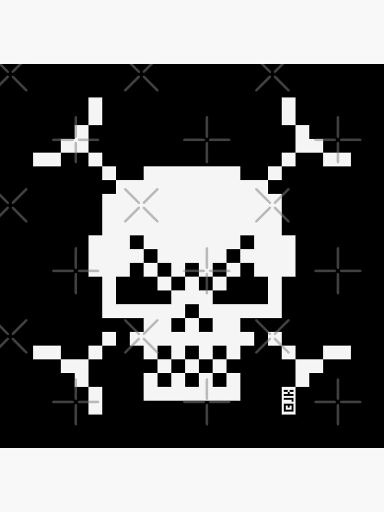 one piece jolly roger pixel