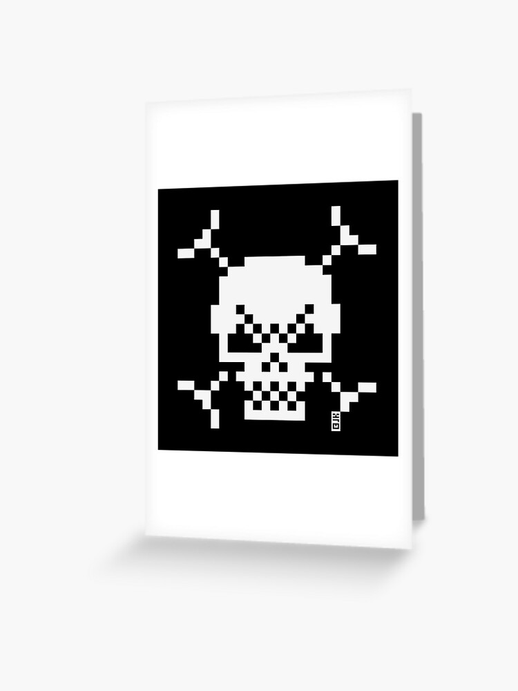 Skull And Crossbones Small (Pixel Art / Jolly Roger / White) Baby One-Piece  by MrFaulbaum