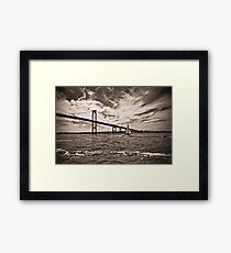 Newport Bridge Framed Print