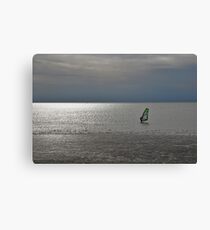 The lonely surfer Canvas Print