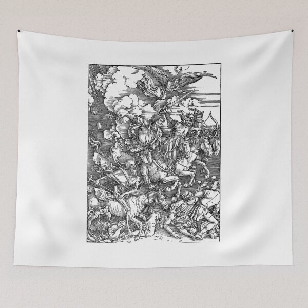 Item preview, Four Horseman Medieval Renaissance Apocalypse illustration designed and sold by tbunks.
