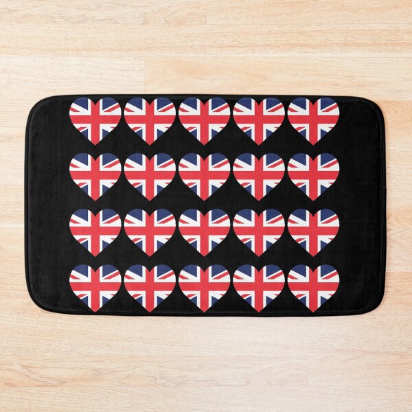 Item preview, Love My United Kingdom Hearts Flag designed and sold by HelloFromAja.