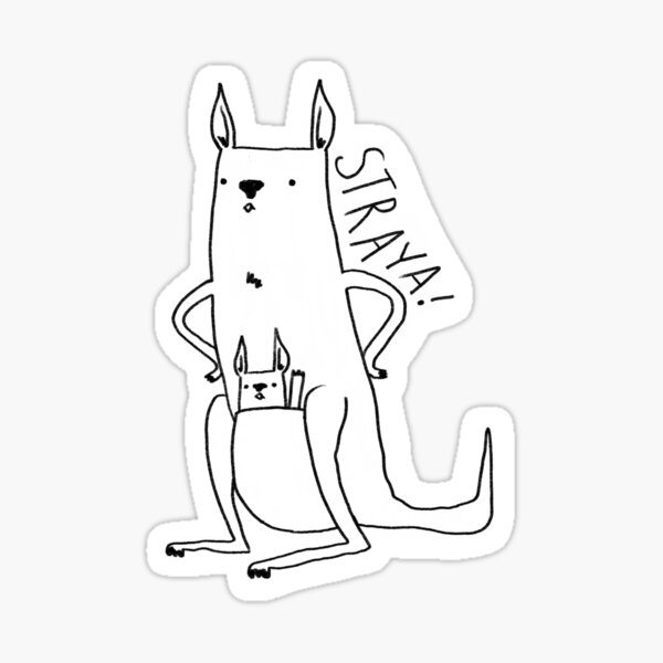 Straya Roo Sticker