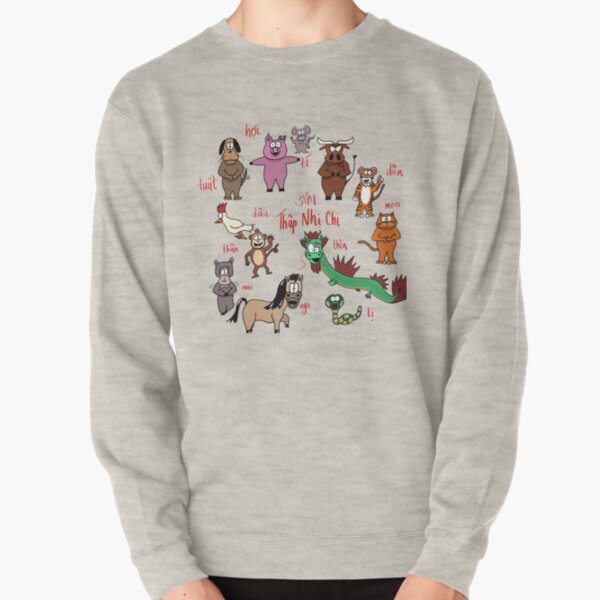 Vietnamese Zodiac Pullover Sweatshirt