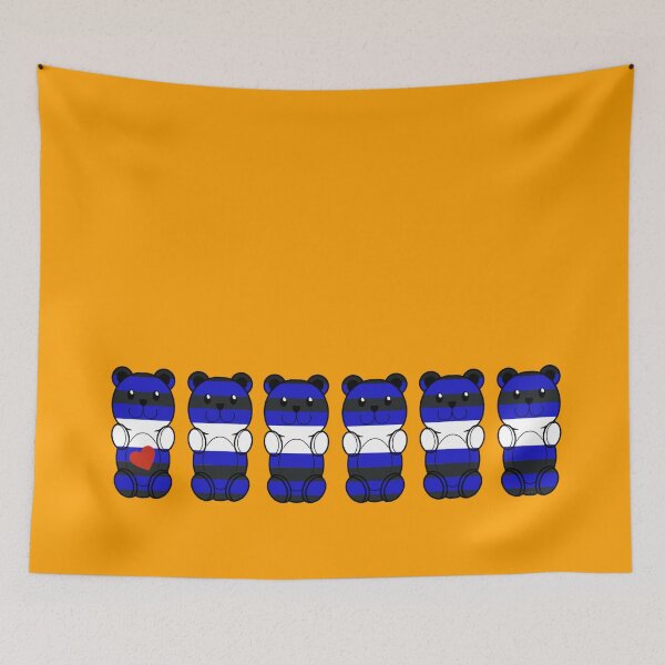 Item preview, Leather Flag Gummy Bears designed and sold by BestiaDesign.