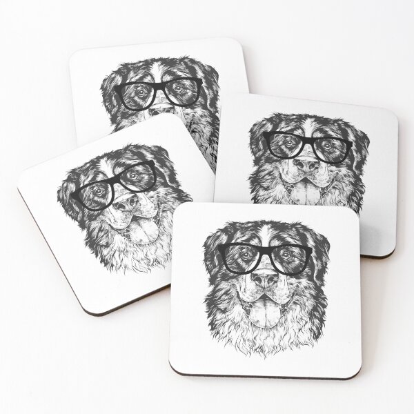 Item preview, Hipster Bernese Mountain Dog Line Drawing designed and sold by thepawster.