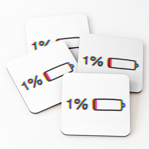 Item preview, 1% Battery designed and sold by DoodleDashCollective.
