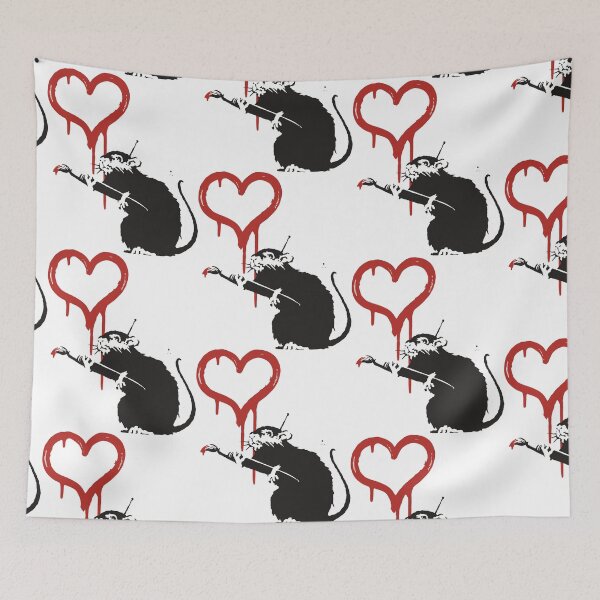 Item preview, Love Rat - Banksy Graffiti designed and sold by portokalis.
