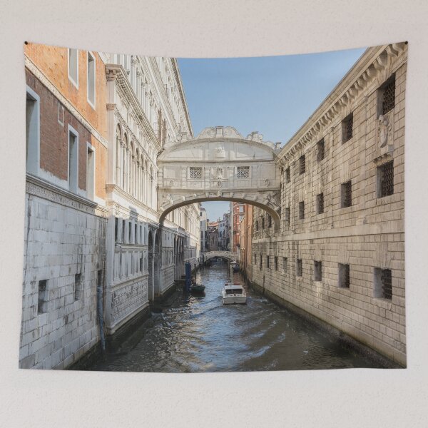 Item preview, Classic Venetian - a Water Taxi Boat Under the Bridge of Sighs designed and sold by Georgia Mizuleva.