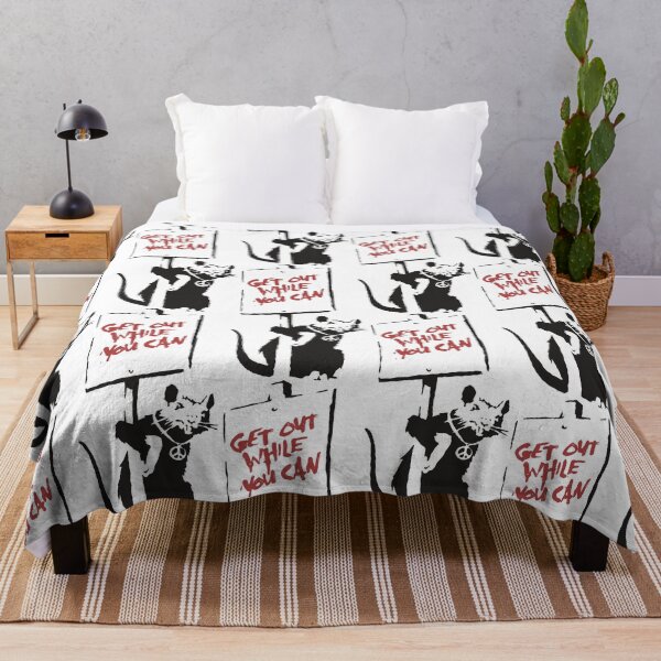 Item preview, Get Out While You Can - Banksy Graffiti designed and sold by portokalis.