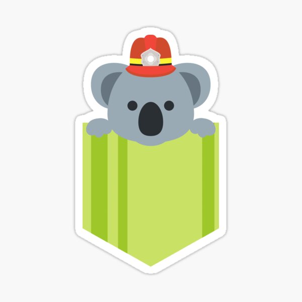 Pocket Koala Bushfire Fundraising Sticker