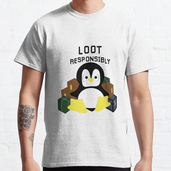 Just a penguin trying to get his loot Classic T-Shirt