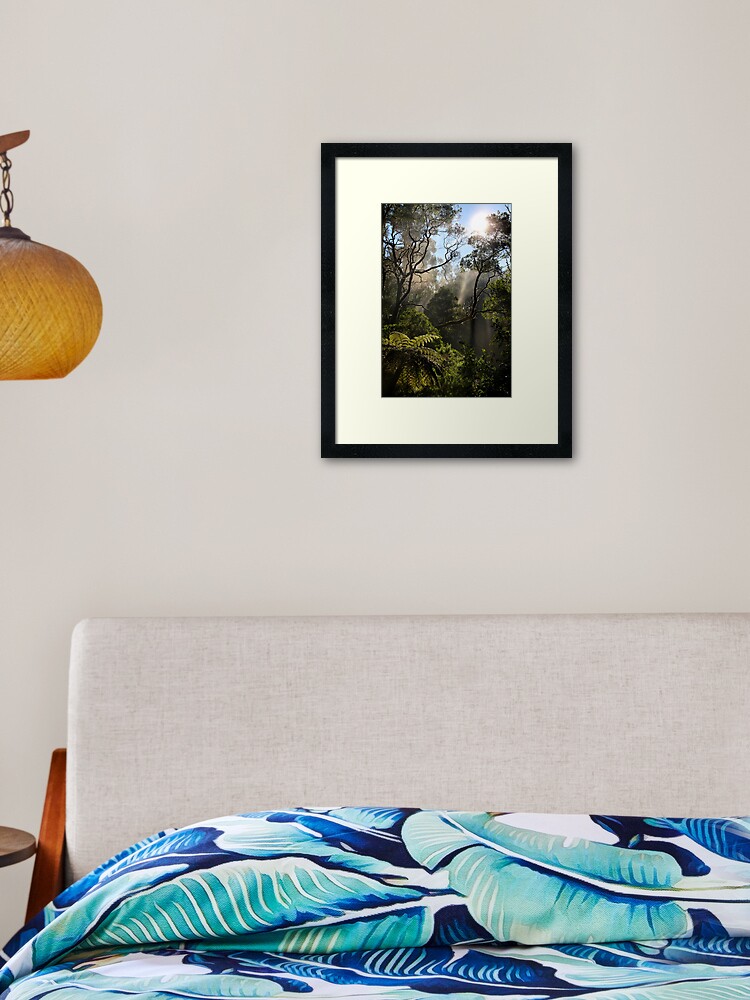 Thumbnail 2 of 7, Framed Art Print, Morning Mist designed and sold by Rivergirl.