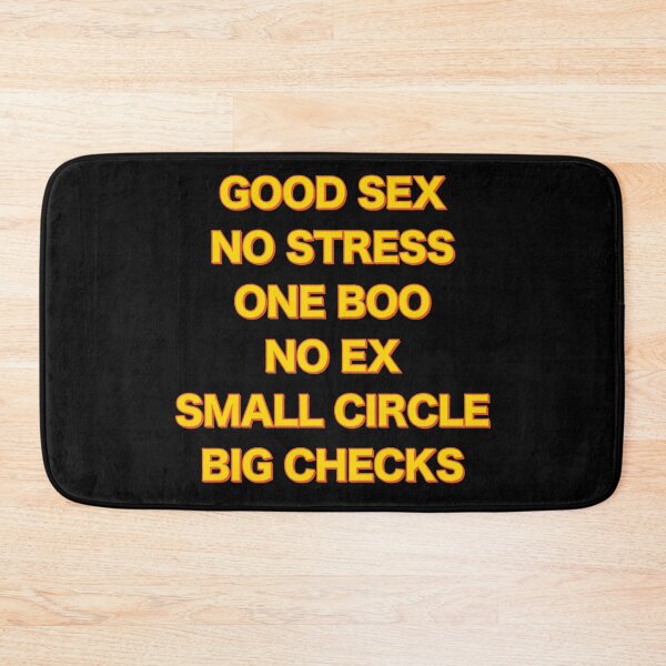 Item preview, Good Sex No Stress One Boo No Ex Small Circle Big Checks designed and sold by Restless Art.