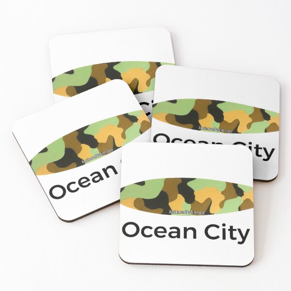 Artikelvorschau, Ocean City MD Camo Surfbrett entworfen und verkauft von barryknauff.