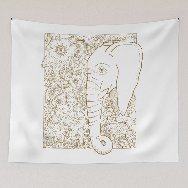 Item preview, Sepia Elephant - gentle giant designed and sold by Katie-Holland.