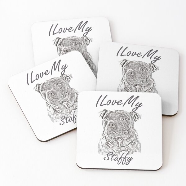 Item preview, I Love My Staffy designed and sold by SadSacDesigns.