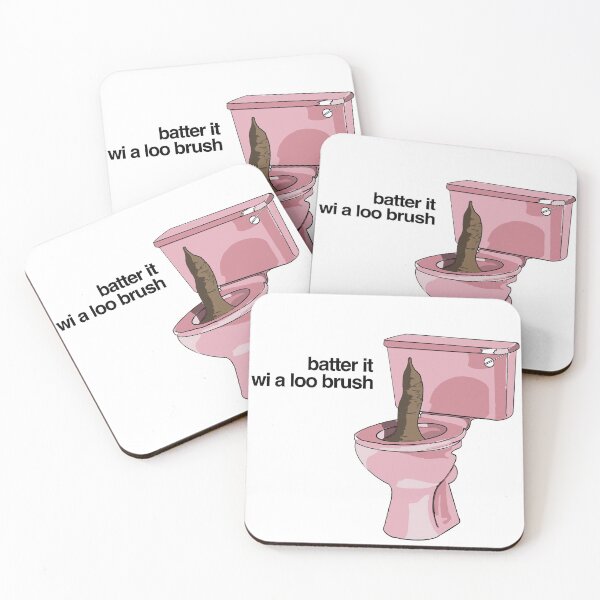 Item preview, Batter it wi a loo brush designed and sold by Undrawn.