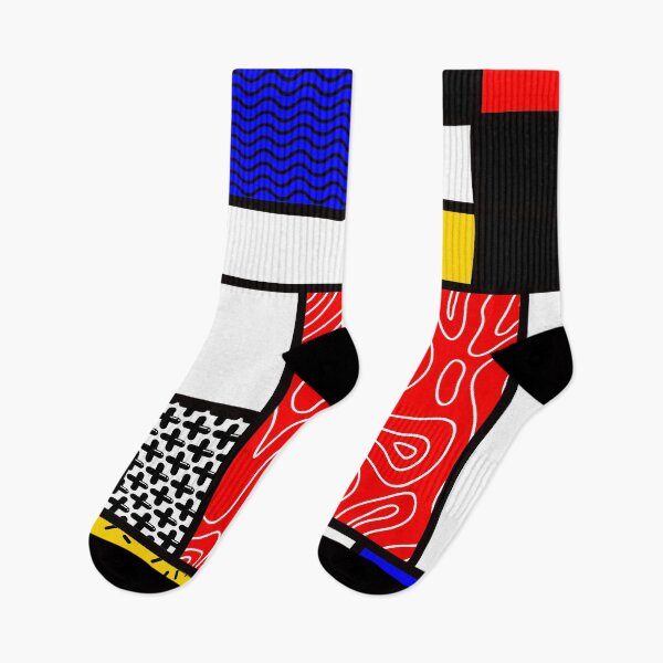 Artikelvorschau, Mondrian in einem Memphis-Stil II entworfen und verkauft von Hell-Prints.