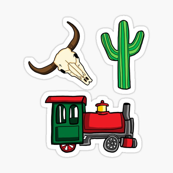 Thunder Mountain - Frontier Railroad Attraction Pattern Sticker
