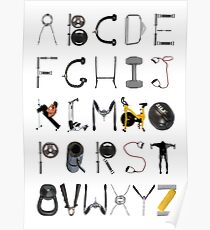 The ABC's of fitness Poster