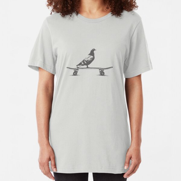 pigeon on deck Slim Fit T-Shirt