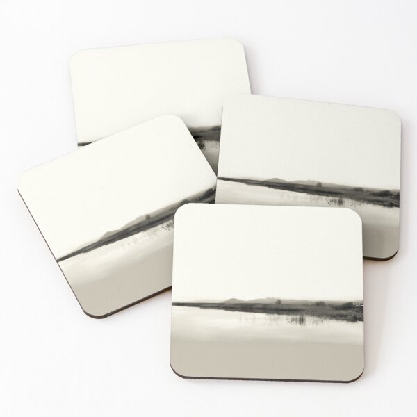 Item preview, Estética minimalista de lago blanco y negro. designed and sold by by-jwp.