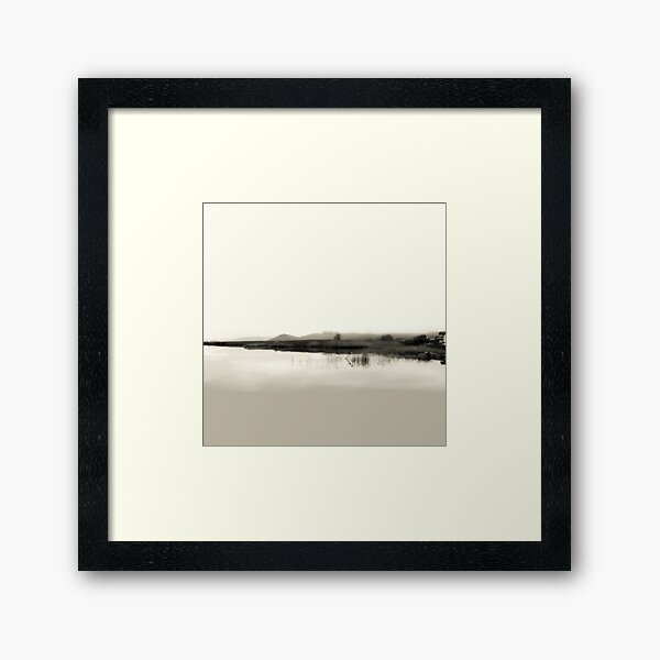 Item preview, Esthétique minimaliste du lac noir et blanc designed and sold by by-jwp.