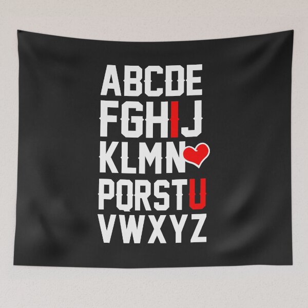 Item preview, Valentines Day ABCs funny I love you gift for teachers designed and sold by hadleydesigns.