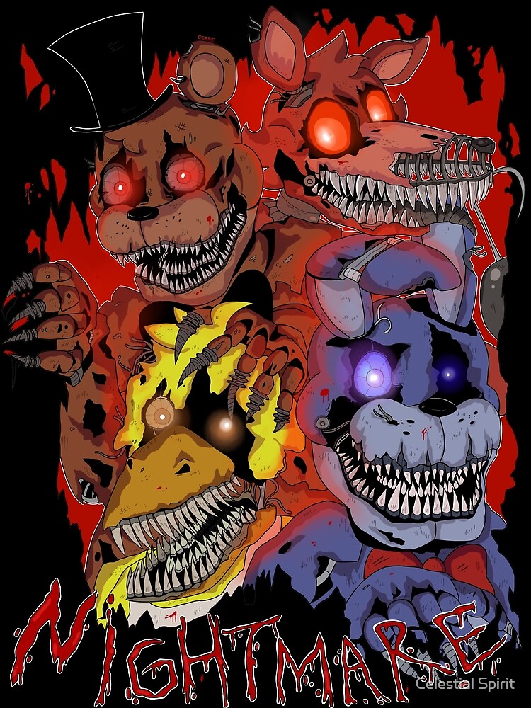 Five Nights at Freddy's - Fnaf 4 - Nightmare Foxy Postcard for Sale by  Kaiserin