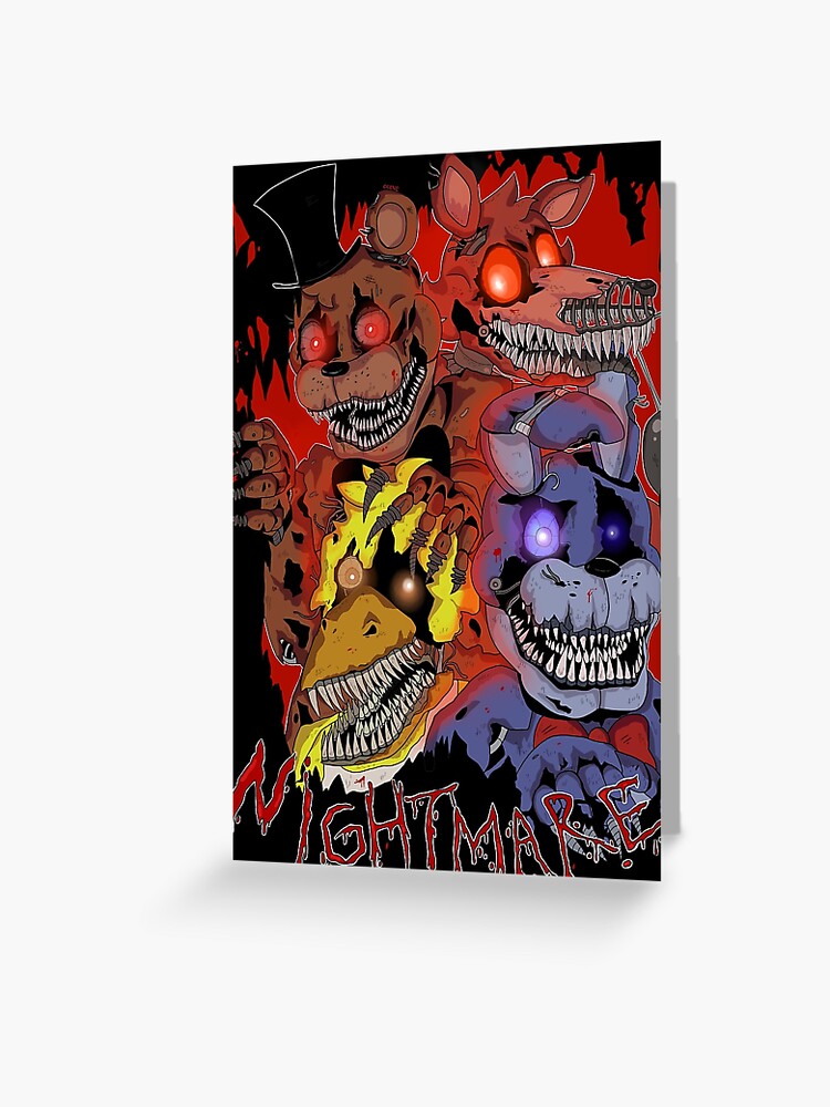 Five Nights at Freddy's - FNAF 4 - Nightmare Freddy Greeting Card