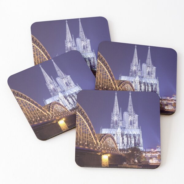 Item preview, Hohenzollern Brücke and Cologne Cathedral by Night designed and sold by Kezzles.