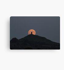 Glastonbury Moonrise Canvas Print