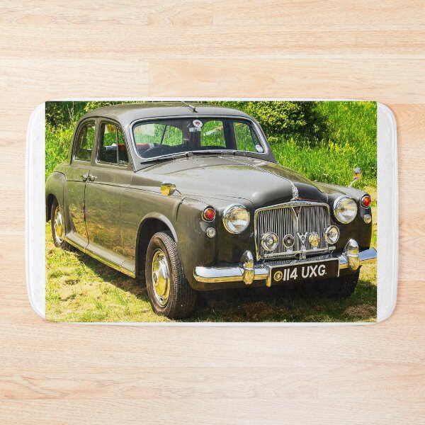 Item preview, An image of a 1960s grey Rover 80 on display at a car show designed and sold by Graham Cornall.