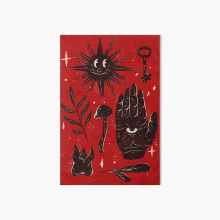 Black Sun Art Board Print