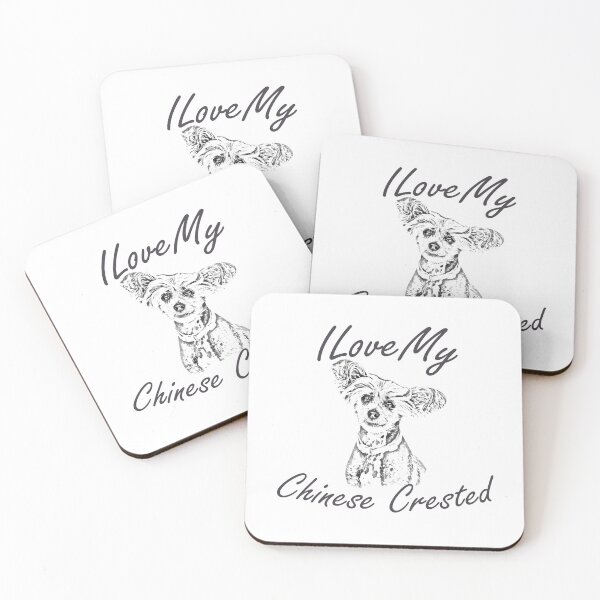 Item preview, I Love My Chinese Crested designed and sold by SadSacDesigns.