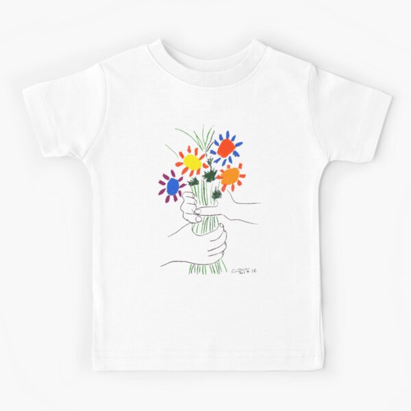 Pablo Picasso Bouquet Of Peace 1958 (Flowers Bouquet With Hands) or Le Bouquet de la Amitié (friendship) Kids T-Shirt