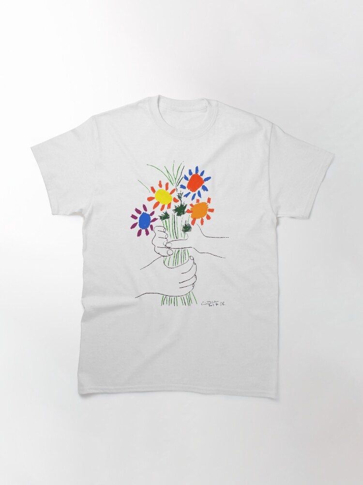 Alternate view of Pablo Picasso Bouquet Of Peace 1958 (Flowers Bouquet With Hands) or Le Bouquet de la Amitié (friendship) Classic T-Shirt