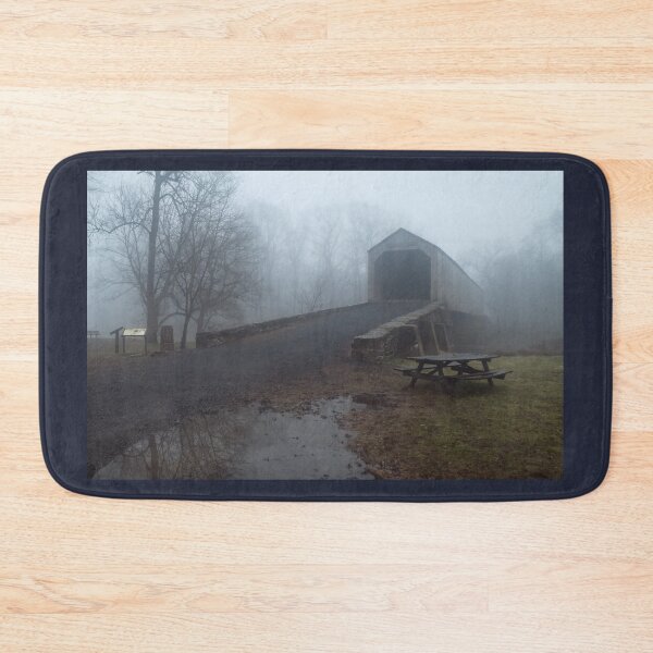 Item preview, Schofield Ford Covered Bridge in Fog designed and sold by dlamb.
