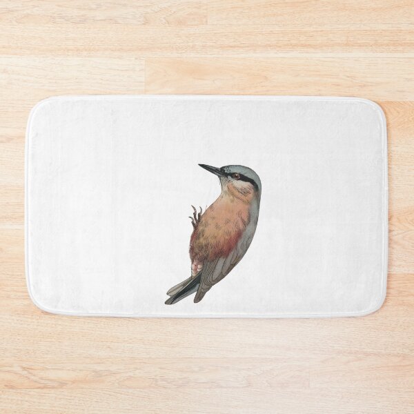 Item preview, Bird Art - Wood Nuthatch - Vintage bird print designed and sold by Studio66Designs.