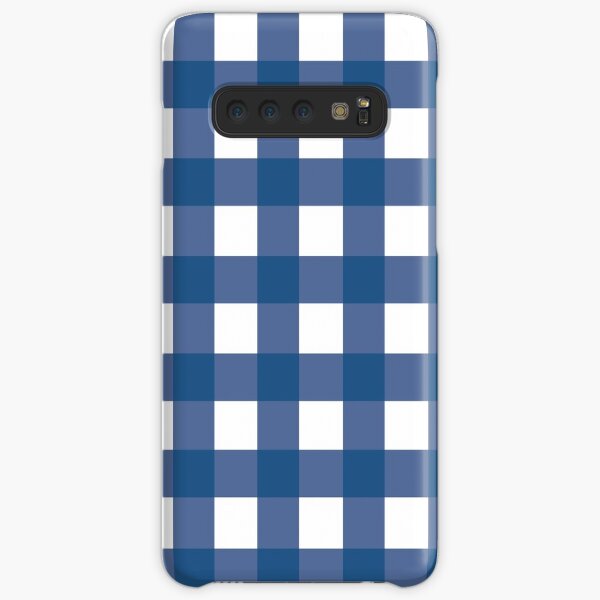 Blue Gingham Pattern Samsung Galaxy Snap Case