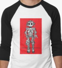 Big Eyed Robot 1 Men's Baseball ¾ T-Shirt