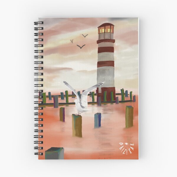 Item preview, Light house at sunset designed and sold by Daizi Rae.